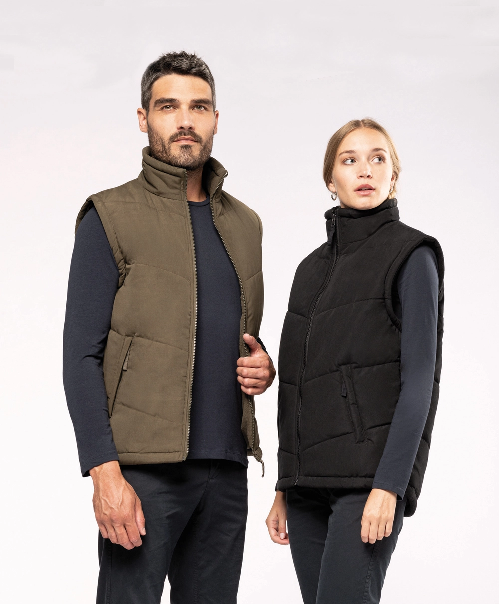 Met fleece gevoerde bodywarmer