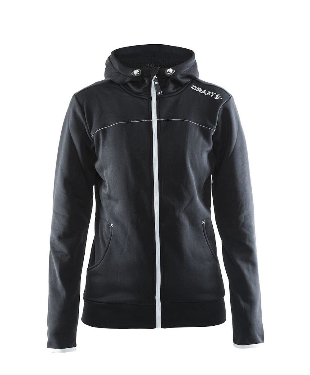 Leisure Full Zip Hood Women. Comfortabel jack met capuchon.
