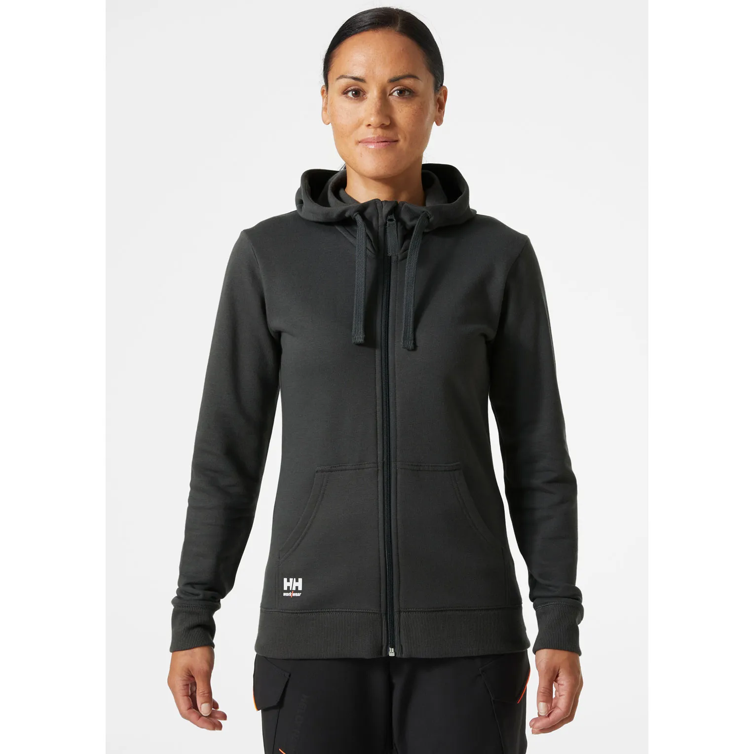 Helly-Hansen-Classic hoodie met rits voor dames-79323-970-dark-grey-2