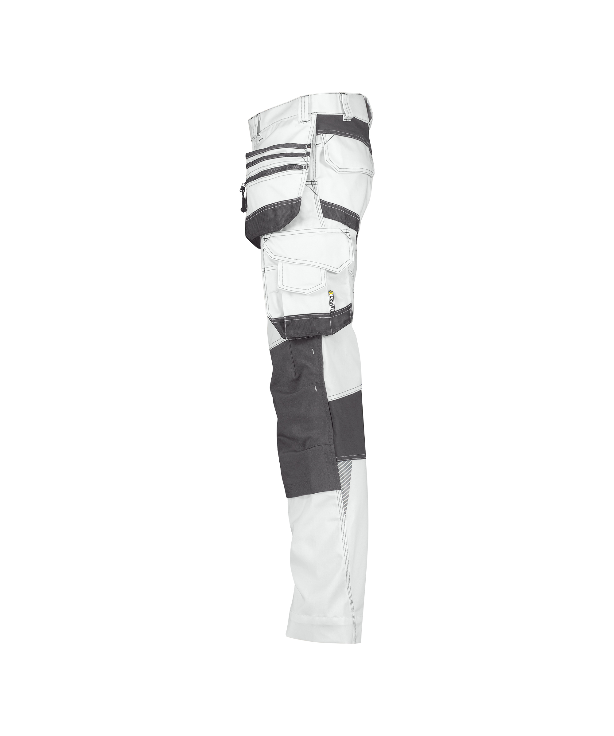 dassy-flux-painters-painter-trousers-with-stretch,-holster-pockets-and-knee-pockets-white-anthracite-grey-side
