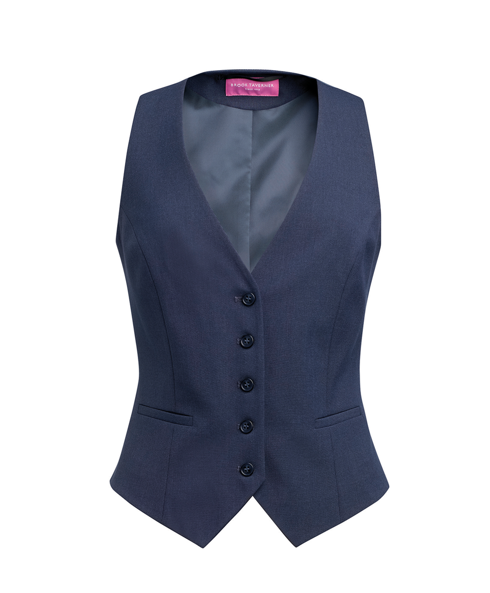 Damesgilet Branchekleding Brook Taverner BT2391 Denim